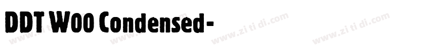 DDT W00 Condensed字体转换